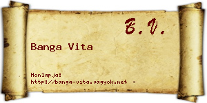 Banga Vita névjegykártya